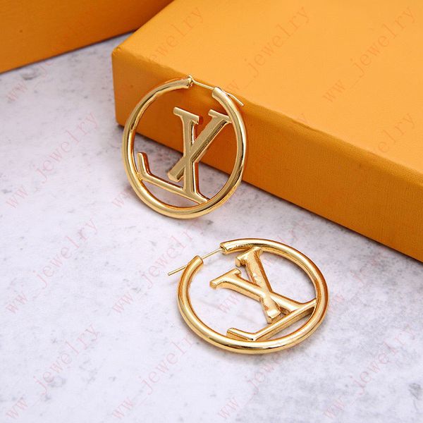 

classic style letter large circle hoop & huggie earrings, jewelry designer designed simple high sense of women's jewelry, wedding, banq, Golden;silver
