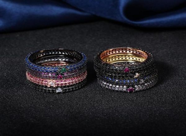 

choucong cocktail sparkling luxury jewelry 925 sterling silverblack gold fill pave sapphire cz diamond pave women wedding bridal 75361250, Slivery;golden