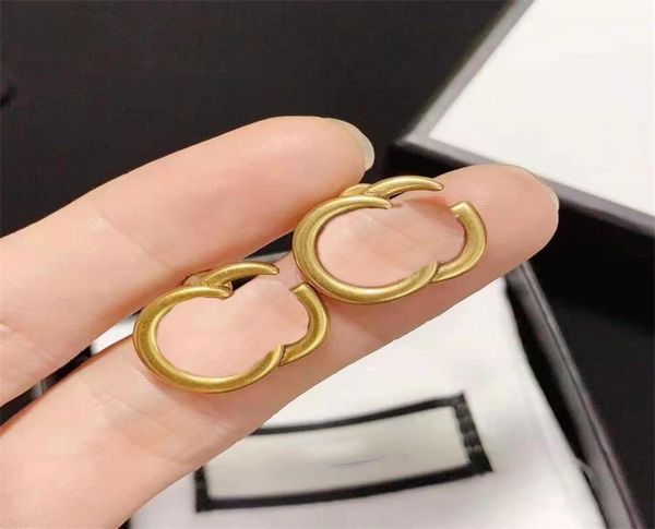 

designer earrings charm jewlery orecchini fashion earring man plated gold earings for woman ohrringe stud earring designer valenti4083672, Golden