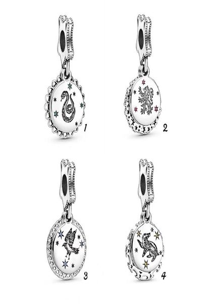 

fits bracelets 20pcs dangle poter silver charms fits charms bracelet beads for jewelry making 925 sterling silver charms9695413, Black