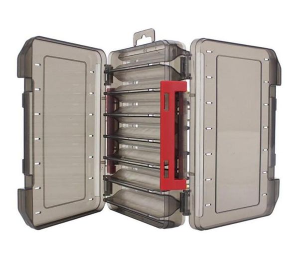 

portable fishing tackle boxes professional double sided gear lure large capacity storage case subbait box plastic accessories9254940