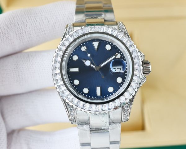 

limited gem - yacht master type, luxury men's watch, automatic all-in-one, 904l fine steel forging, sapphire, luminous, 40mm watch siz, Slivery;brown