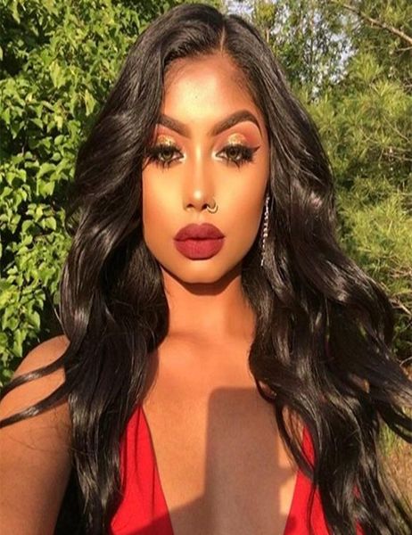 

brazilian glueless full lace wigs with baby hair human hair full lace frontal closure wig long hair 26 inch for black women9335277