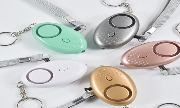 

140db personal alarm keychain rape attack panic safety torch keyring security for protecting women kids students drop 8208095