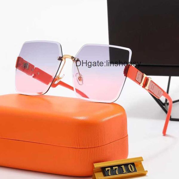 

luxury h sunglasses polaroid lens designer letter womens mens goggle senior fashion eyewear for women eyeglasses orange frameless sun glasse, White;black