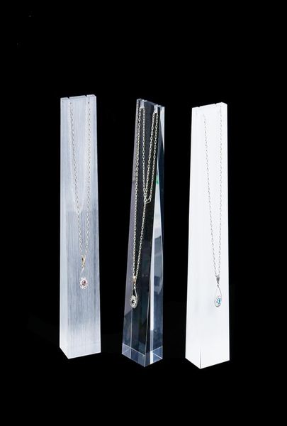 

acrylic necklace stand elegance jewellery displays for shop shelf trade show necklaces organiser new9149702, Black