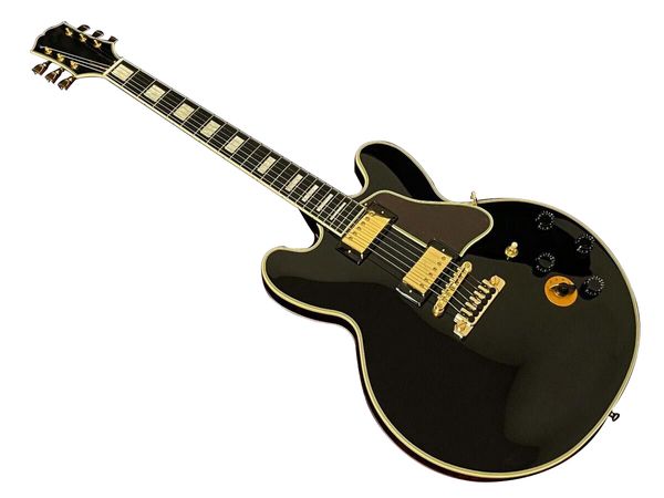 

b. king lucille ebony electric guitar