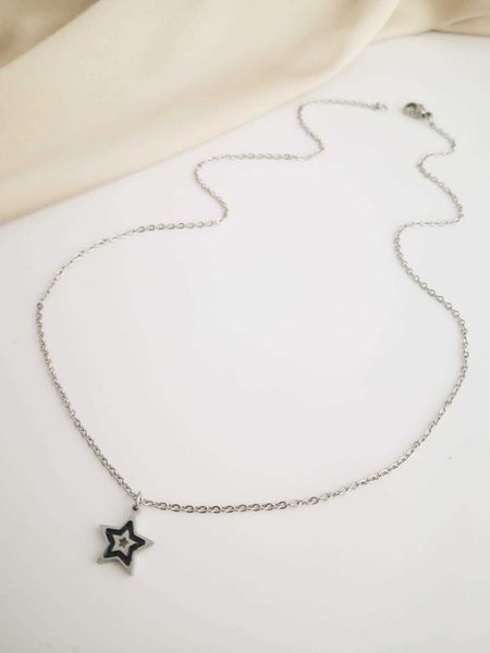 

women's accessories stars at the neckline, Silver