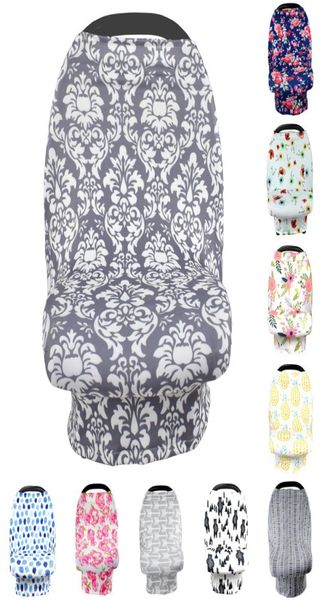 

12 styles baby nursing cover breastfeeding cover pineapple flower print safety seat car privacy cover scarf strollers blanket rra17153733