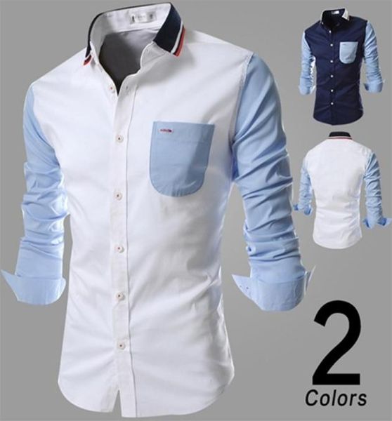 

casual striped men039s dress shirts long sleeve square collar slim men business leisure shirts spring summer clothing mxx9239780, White;black