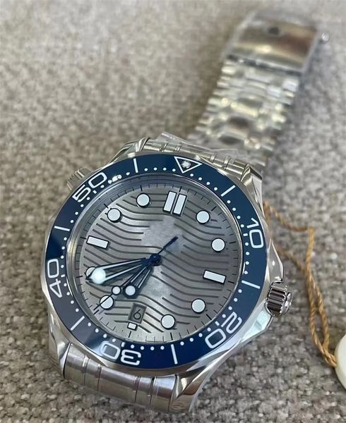 

mens fashion watch 007 reloj de lujo ceramics bezel rubber strap business formal montre homme james bond wristwatch morden fashionable dh08, Slivery;brown