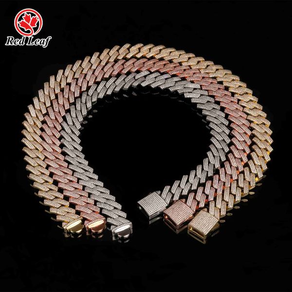 

redleaf jewelry custom hip hop jewelry 925 silver vvs moissanite cuban link chain