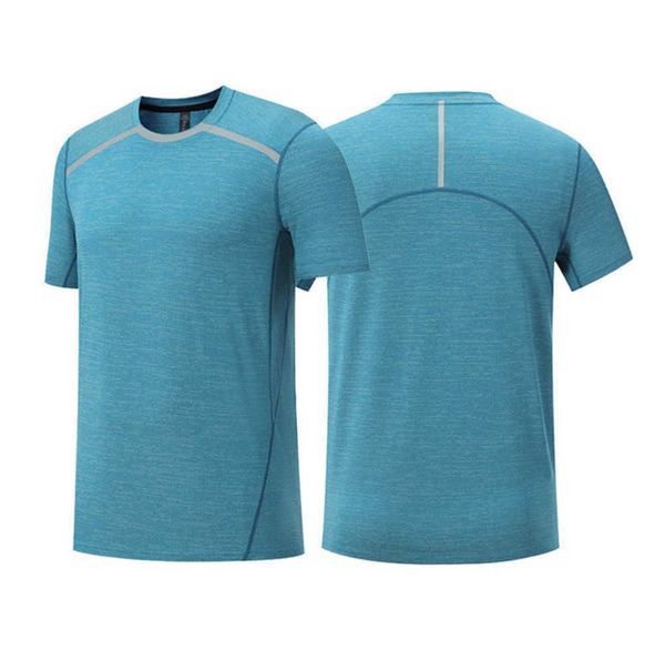 

lulus t-shirt men's summer tee short sleeve o round neck man shirts leisure running training clothes quick dry breathable loose high e, White;black