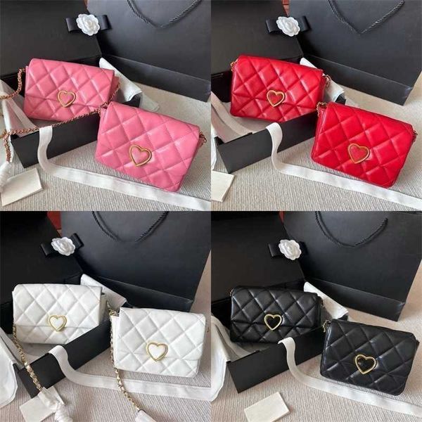 

luxurys designer bags channel bag messenger bag handbag envelope bags shoulder bag tote women's new fashion pearl lock 23ss love enamel