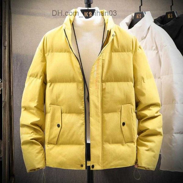 

men's jackets men's jackets puffer jacket men autumn winter clothes stand collar cotton padded thick warm coat streetwear pure col, Black;brown