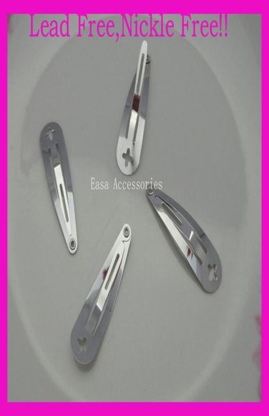 

100pcs 40cm silver finish plain round head metal snap clip with cross hole at lead and nickle quality3644388, Golden;silver