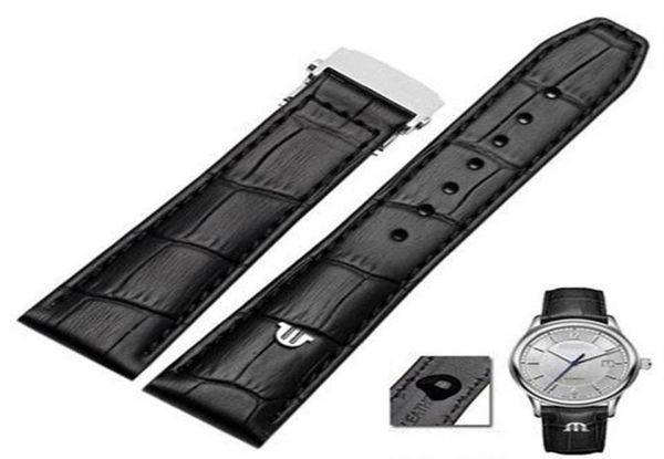 

watch bands genuine leather watchband for maurice lacroix watches strap black brown 20mm 22mm with folding buckle bracelet299i8816203