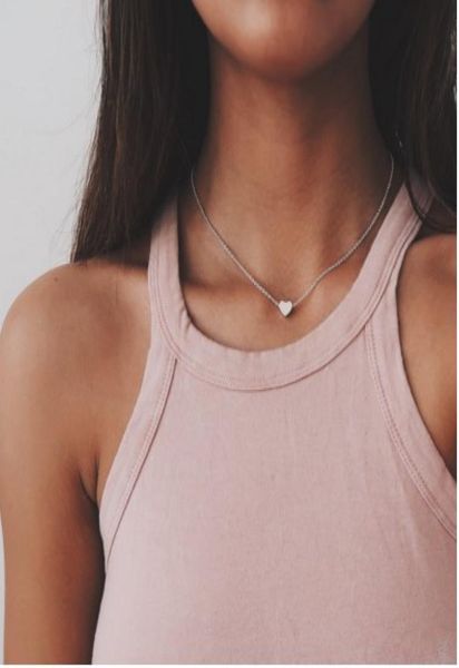 

peach heart pendant necklaces in gold silver lariat necklaces womens necklaces1122995, Golden;silver