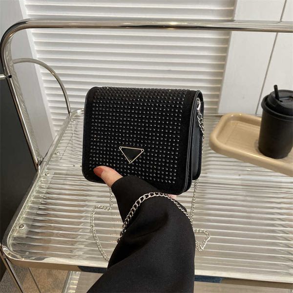 

evening bags 2023 new brilliant diamond red envelope mini trend fashion diagonal straddle bag