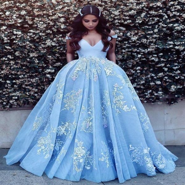 

2018 blue quinceanera dresses ball gown off the shoulder sweetheart lace appliqued princess lace court train debutante gowns2111583, Blue;red