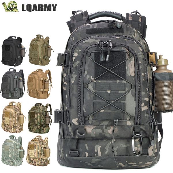 

backpack 60l military tactical backpack army molle assault rucksack 3p outdoor travel hiking rucksacks camping hunting climbing bags 230724
