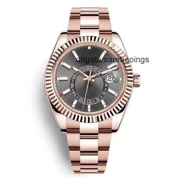 

lf aaa mens watch rol skydwller watches 41mm stainless steel sapphire 2813 automatic machinery waterproof slide lock table button aaa watchs, Slivery;golden
