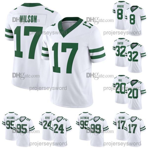 

mens 17 garrett wilson new yorks sack exchange jet throwback jersey aaron rodgers ahmad sauce breece hall darrelle revis michael carter joe