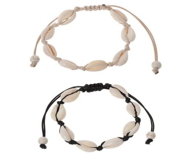 

trendy natural cowrie beads shell anklet bracelet handmade hawaiian beach foot jewelry exquisite bracelet summer6412143, Golden;silver