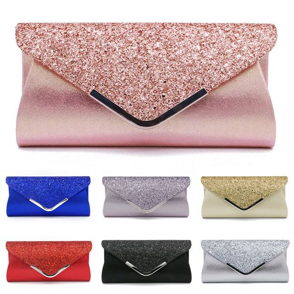 

evening bags fashion lady women glitter clutch wallet long wedding prom purse handbag 230725
