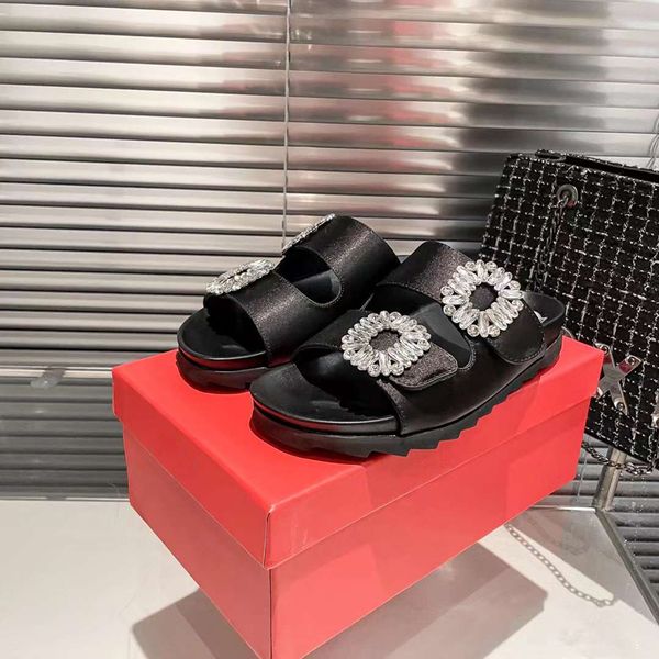 

fashion sandals women anagram slippers diamond laces button embellished italy refined double black ankle strap leather peep toe designer san