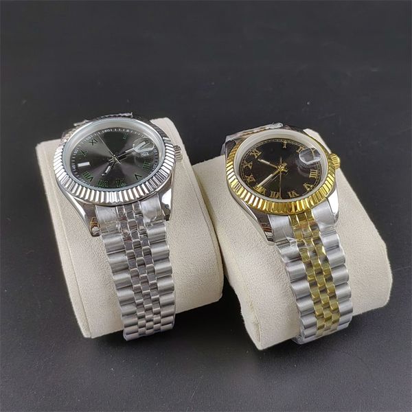 

ew factory aaa watch woman designer watches 36/41mm black blue dial diamond montre homme datejust 28/31mm fashion watch mens 2813 126234 blu, Slivery;brown