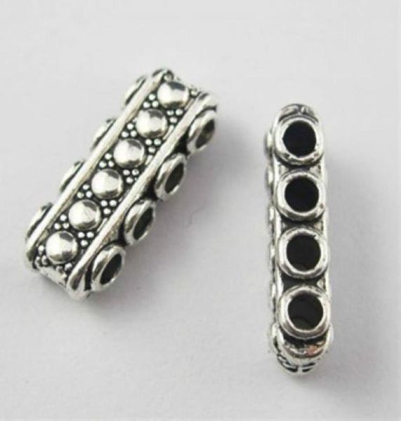 

200pcslot tibetan silver 3 hole connectors spacer beads for jewelry makings bracelet 18x8mm1647328