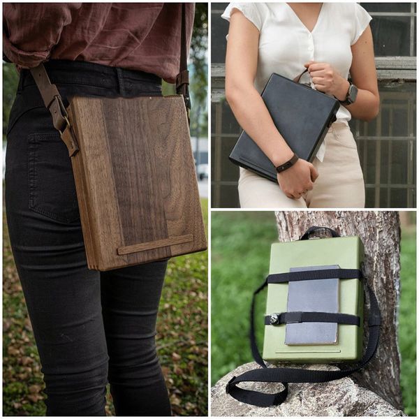 

briefcases vintage writers messenger wood box briefcase storage boxes designers creatives architects portable travel wooden bag 230724