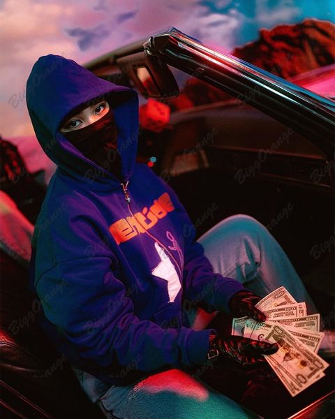 

womens hoodies sweatshirts loose harajuku fried street fivepointed star y2k american style coat kpop hip hop school couple hoodie 230724, Black