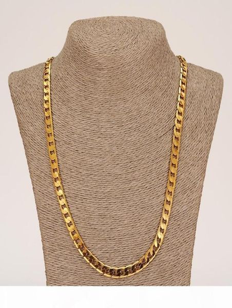 

p classic cuban link chain necklace bracelet set fine 18k real solid gold filled fashion men women 039 s jewelry accessories pe5163762, Silver