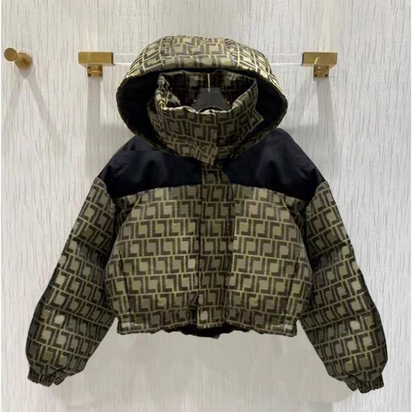 

womens down coat designer parkas 23fw fashion winter mens ladies jacket luxury letter plaid classic warm jacket, Black