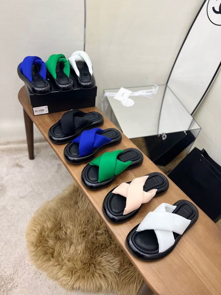 

10a original quality women's men's sandals high heels flat shoes luxury brand fashion summer beach flip flops sandals size 35-41 0, Black