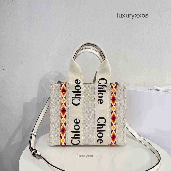 

cloe choe bag canvas letter tote stripe woody bags fashion 2023 portable large handbag capacity designer women xr7v
