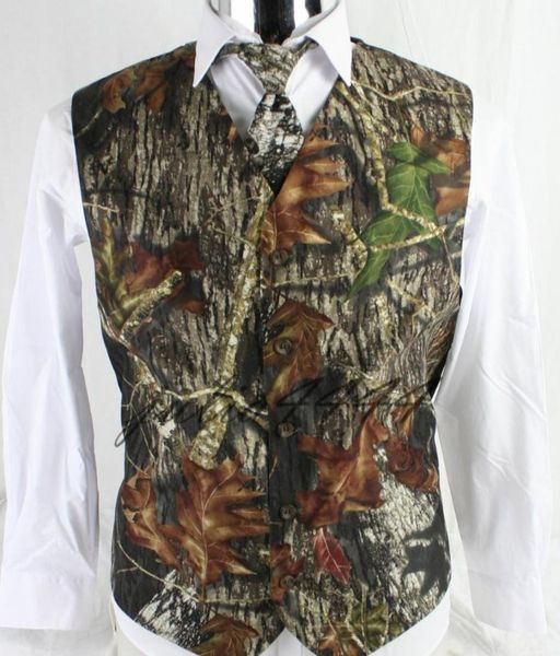 

2019 fashion camo vest for rustic single breasted wedding mens camouflage new arrival airtailors vest plus size5367389, Black