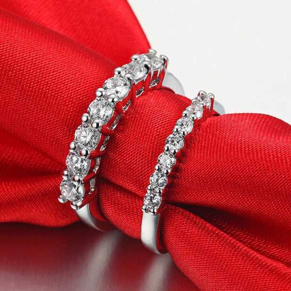 

high version pt950 moissanite usa 18k gold tiffay seven rows of large and small diamonds wearing a full diamond tail ring female pen, Golden;silver
