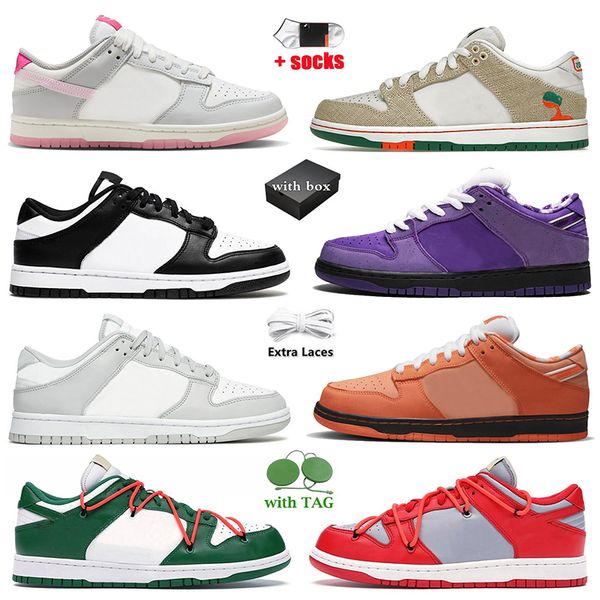 

with box low designer shoes panda pink chunky jarritos men women white black unc grey fog team green syracuse gai olive mens trainers outdoo