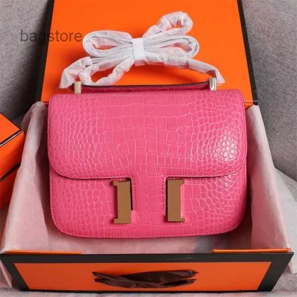 

h bag bags crocodile women's leather tote constances tofu bag classic flap metal luxury designer sign pochette crossbody handbag should