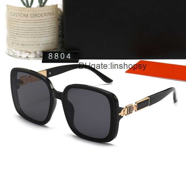 

wholesale orange sunglasses designer fashion glasses women's rectangle h glasses luxury brand men's driving beach glasses, White;black