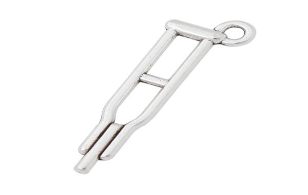 

whole alloy medical crutch charms nurse doctor crutch charms 1033mm 100pcs aac9615489772, Bronze;silver