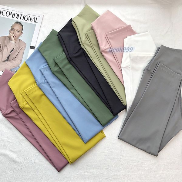 

ll women yoga pants cropped trousers push ups fitness leggings soft high waist hip lift elastic sports pants