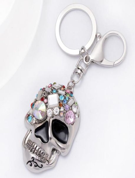 

findings components fashion with lobster clasp dangle white rhinestone skull face pendants diy charms for jewelry making accessori9490730, Bronze;silver