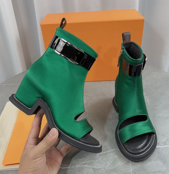 

moonlight ankle boot sandal designer women platform fashion lace-up boots quality walk show martin shoe, Black