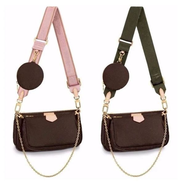 

3 pcs set genuine leather shoulder bags designers women crossbody purse coin wallets messenger bag