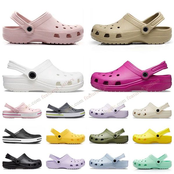 

wholesale mens womens designer sandals famous slipper black white pink beige light blue summer beach shoes rubber slides big kids 34 35 coac