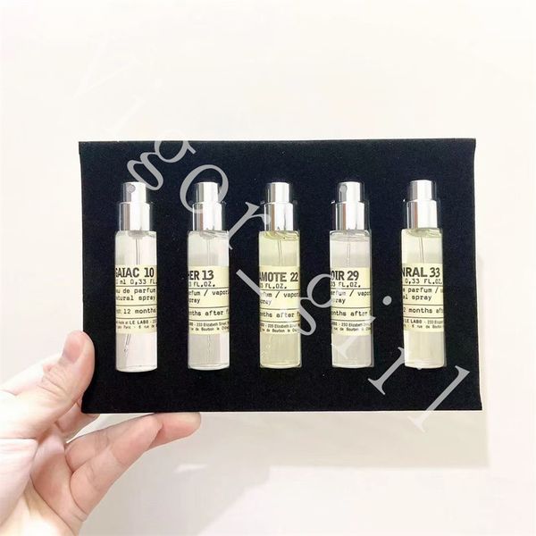 

le labo neutral fragrance women men perfume 10ml*5pcs/set test tube mini perfumes another 13 the noir 29 santal 33 eau de parfum long lastin